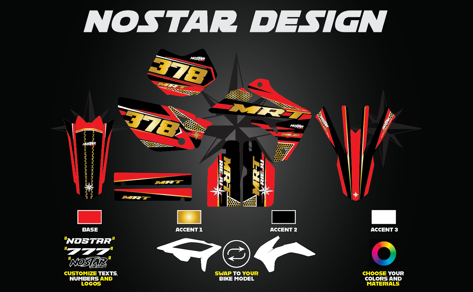 Gold Fire Graphics Rieju MRT 50 2009-2021