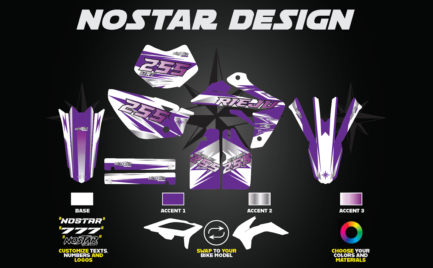 Mystic Purple Graphics Rieju MRT 50 2009-2021