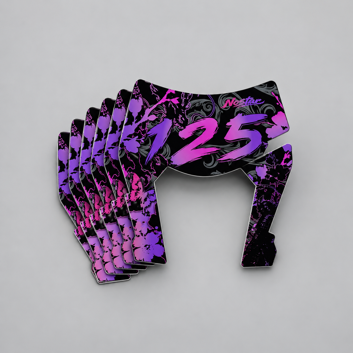 10x Maching Mini Mask Stickers