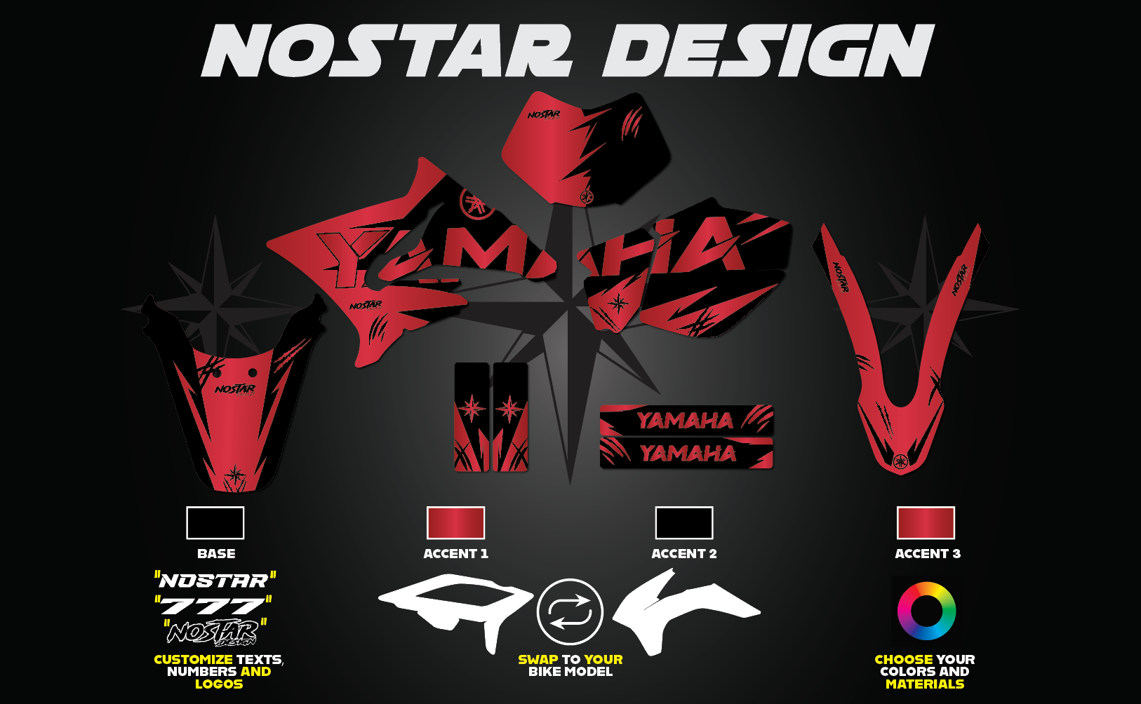 Red Scratch Graphics Yamaha DT 50 2003-2013