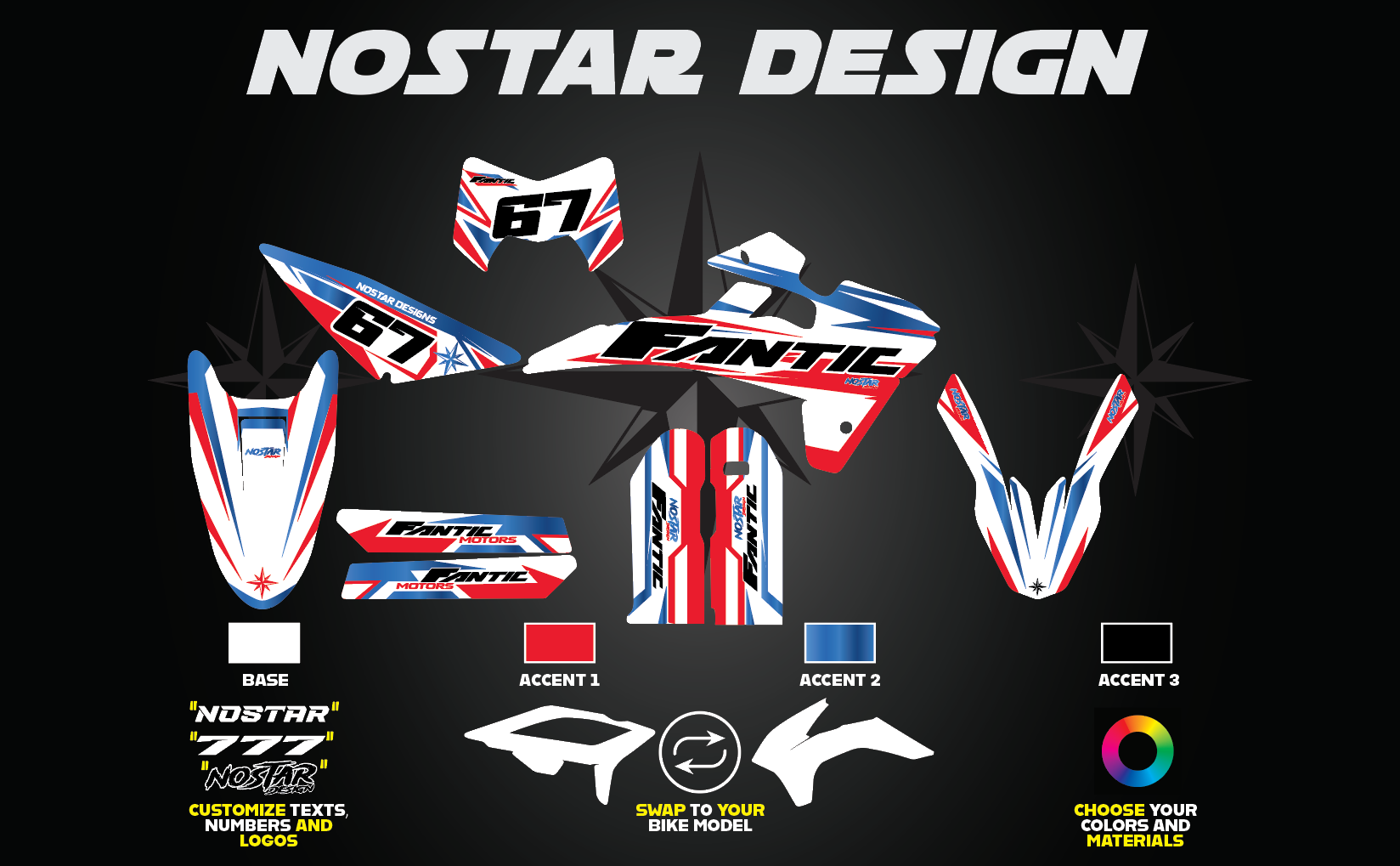 White Star Graphics Fantic Caballero/Casa 50-125 2017-2020