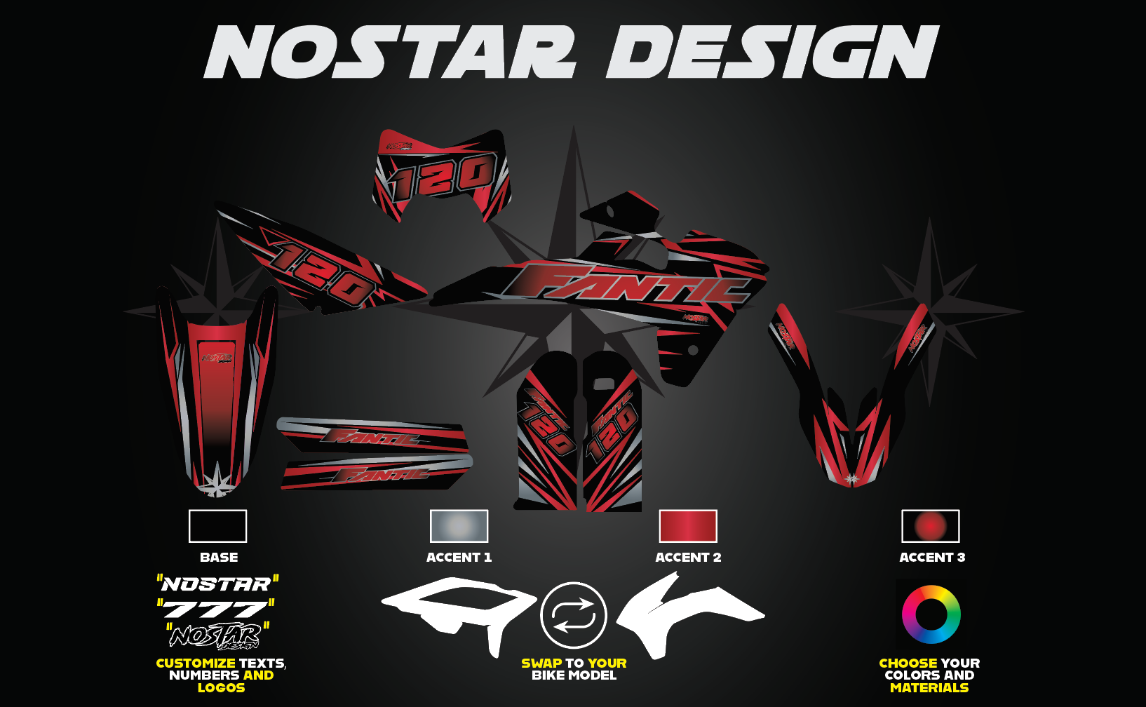Crimson Graphics Fantic Caballero/Casa 50-125 2017-2020